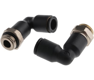 Product image for Parallel extended elbow adaptor,G1/4x8mm