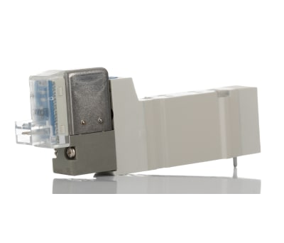 Product image for 5/2 solenoid/spring plug pilot conn,24V