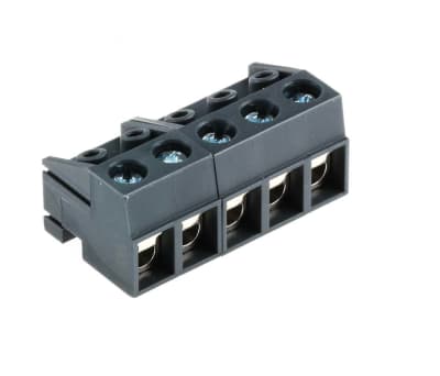 Product image for 5 way PCB mount pluggable screw terminal