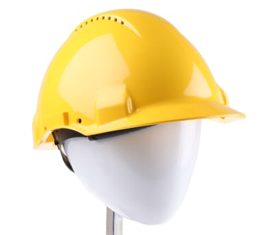 Product image for 3M PELTOR G3000 Adjustable Yellow Hard Hat, Ventilated