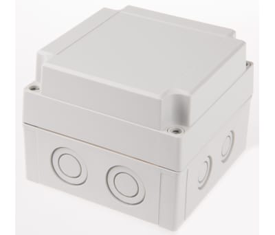 Product image for MNX Enclosure, Grey Lid, 130x130x100mm