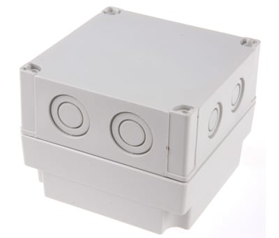 Product image for MNX Enclosure, Grey Lid, 130x130x100mm