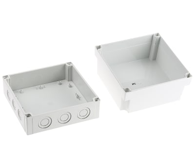 Product image for MNX Enclosure, Grey Lid, 180x180x125mm