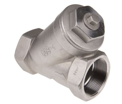 Product image for S/steel Y strainer valve,2in BSPP F-F