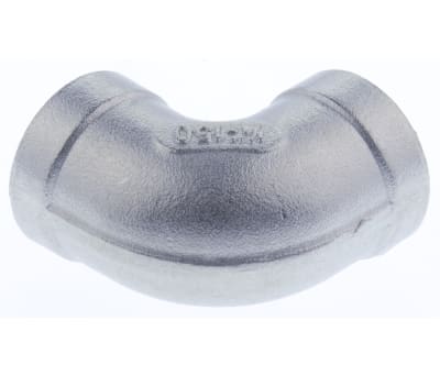 Product image for S/steel 90deg equal elbow,1/4in BSP F-F