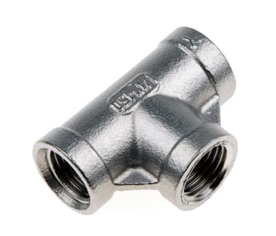 Product image for S/steel equal tee,1/4in BSPP F x 3