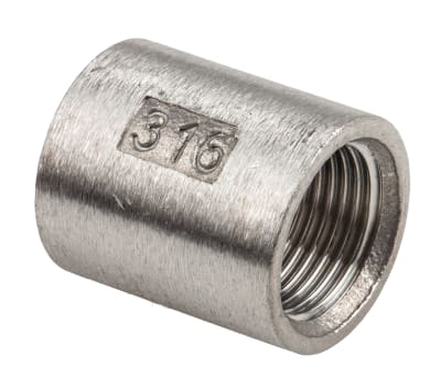 Product image for S/steel equal socket,3/8in BSPP F-F