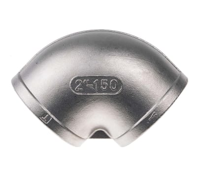 Product image for S/steel 90deg equal elbow,2in BSP F-F