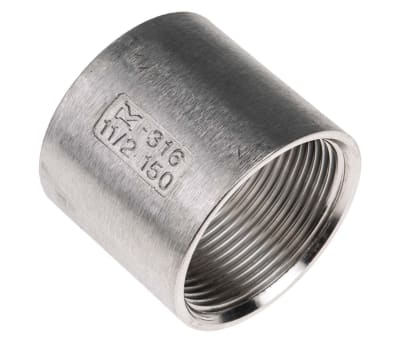 Product image for S/steel equal socket,1 1/2in BSPP F-F