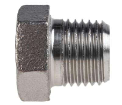 Product image for S/steel plug,1/4in BSPT M