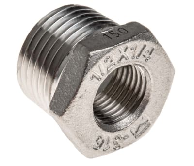 Product image for Hexagon bush,1/2in BSPT M-1/4in BSPP F