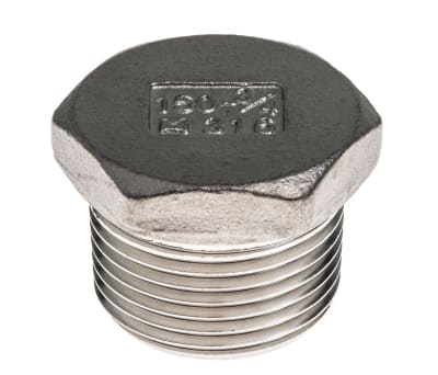 Product image for S/steel plug,3/4in BSPT M