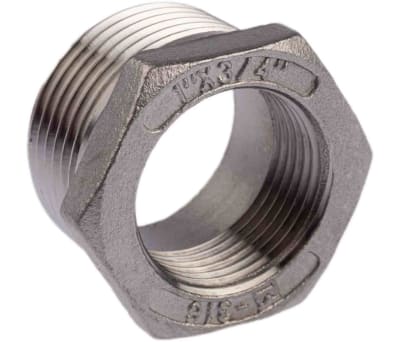 Product image for Hexagon bush,1in BSPT M-3/4in BSPP F