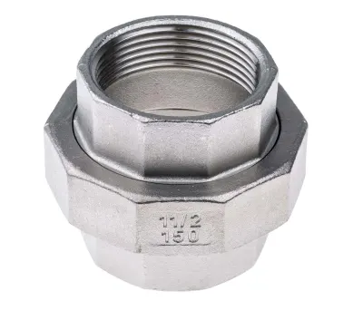 Product image for S/STEEL STRAIGHT UNION,1 1/2IN BSPP F-F