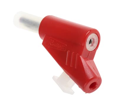 Product image for 4 MM RED BANANA PLUG/ STACKABLE