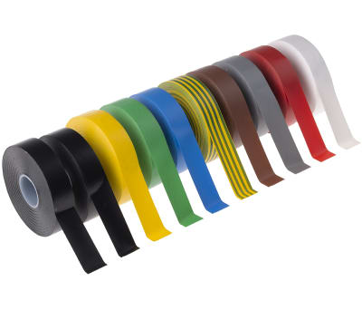 Product image for Advance Tapes AT7 Assorted PVC Electrical Tape, 19mm x 33m