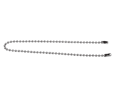 Product image for Chrome plated brass bead chain w/joiners