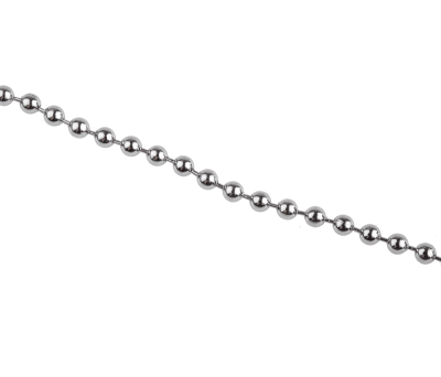 Product image for Chrome plated brass bead chain w/joiners