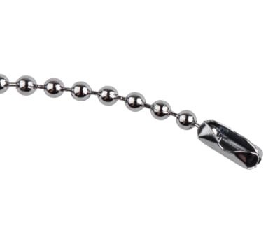 Product image for Chrome plated brass bead chain w/joiners