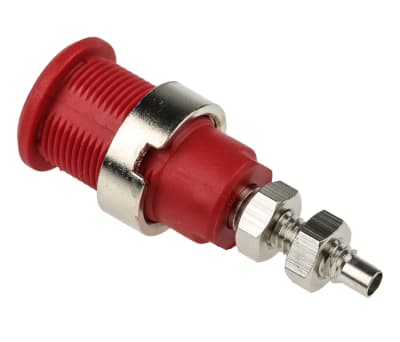 Product image for Staubli Red Female Banana Socket - Solder Termination, 1000V, 32A