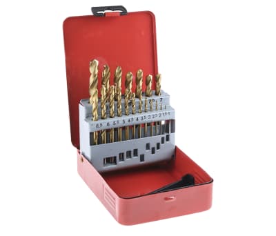 Product image for Drill set,HSS,1-10mm,cased