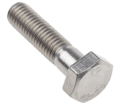 Product image for A2 s/steel hex head bolt M10 x 40mm