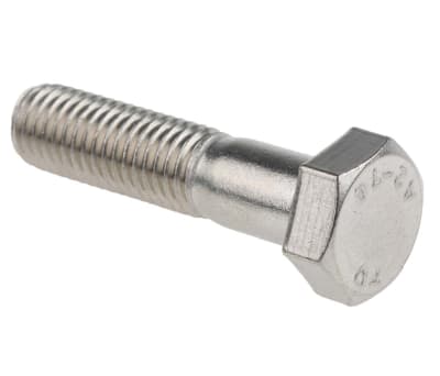 Product image for A2 s/steel hex head bolt M12 x 50mm