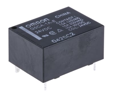 Product image for SPST-NO MIN PCB RELAY,15A 24VDC COIL