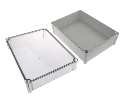 Product image for IP67 box transparent lid,nom.380x280x180