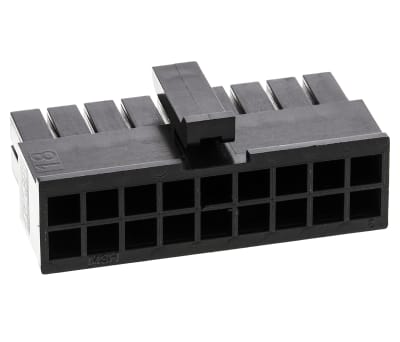 Product image for 2 x 9 way receptacle Micro-Fit