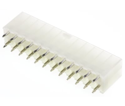 Product image for 24 way vertical PCB header,Mini-Fit Jr