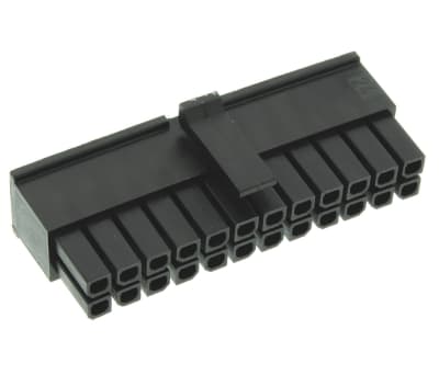 Product image for 2 x 12 way receptacle Micro-Fit