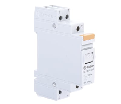 Product image for 20A 2NO monostable DIN relay, 230Vac