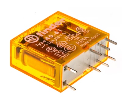 Product image for SPDT MINIATURE PCB RELAY,16A 230VAC COIL