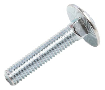 Product image for Carriage bolts & nuts,BZP,M6 x 30mm