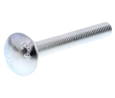 Product image for Carriage bolts & nuts,BZP,M6 x 50mm