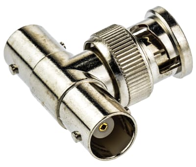 Product image for Tee 50Ω RF Adapter BNC Plug to BNC Socket 4GHz