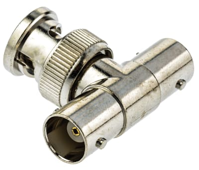 Product image for Tee 50Ω RF Adapter BNC Plug to BNC Socket 4GHz