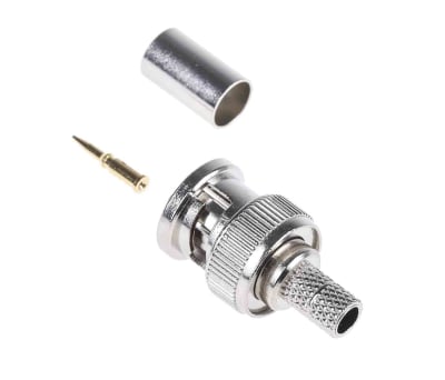 Product image for BNC NI-PL STRAIGHT PLUG, 75 OHM, RG59