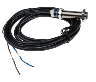 Product image for Telemecanique Sensors M12 x 1 Inductive Sensor - Barrel, NO Output, 2 mm Detection, IP65, IP68, Cable Terminal