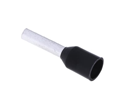 Product image for Black bootlace ferrule,1.5mm sq cable