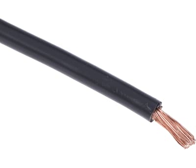 Product image for Black flexible switchgear cable,84/0.3mm