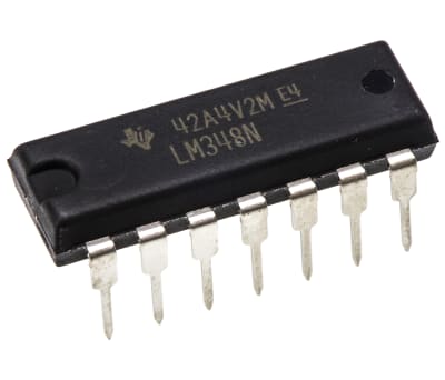 Product image for LM348 QUAD 1MHZ 0.5V/US OP AMP,DIP14