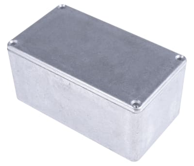Product image for Natural aluminium box,115.3x64.5x54.9mm