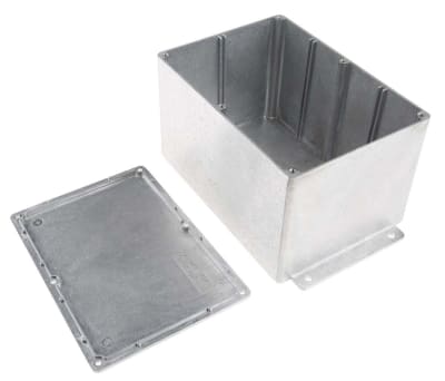 Product image for EMI/RFI flanged Al. box,202x121x105mm