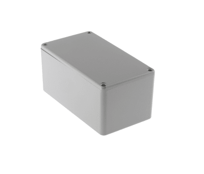 Product image for Grey aluminium box,115.3x64.5x54.9mm