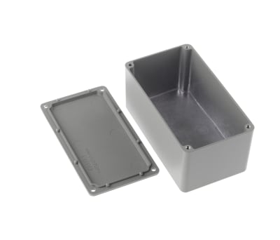 Product image for Grey aluminium box,115.3x64.5x54.9mm