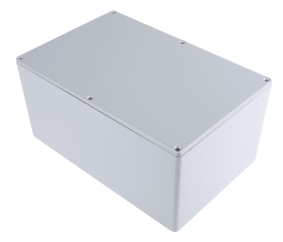 Product image for Grey aluminium box,222.3x146x106.7mm