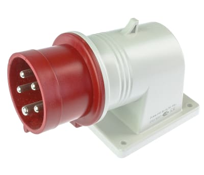 Product image for IP44 3PN+E appliance inlet conn,16A 400V