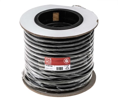 Product image for 6 CORE TEL CABLE 50M BLACK